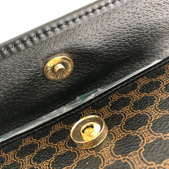 Celine vintage clutch black macadam - Picture 2 of 6